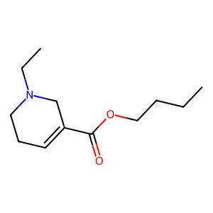 3-Pyridinecarboxylic acid,1-ethyl-1,2,5,6-tetrahydro-,butyl ester structure