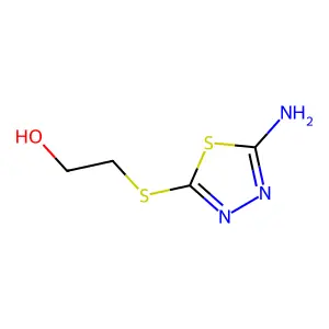 2-(5-Amino-[1,3,4]thiadiazol-2-ylsulfanyl)-ethanol structure