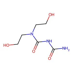 3-Carbamoyl-1,1-bis(2-hydroxyethyl)urea structure