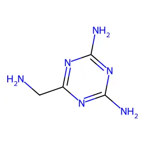 6-(Aminomethyl)-1,3,5-triazine-2,4-diamine structure
