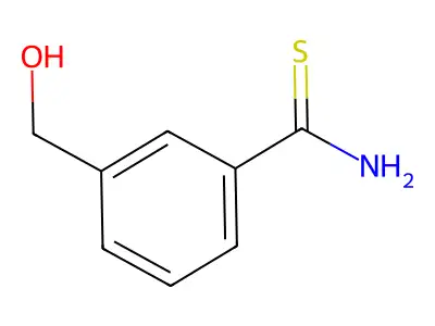 3-(Hydroxymethyl)benzene-1-carbothioamide structure
