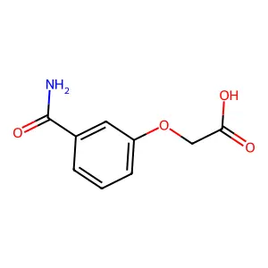 2-(3-Carbamoylphenoxy)acetic acid structure