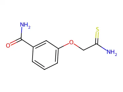 3-(2-Amino-2-sulfanylideneethoxy)benzamide structure