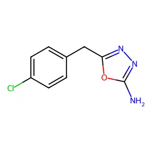 5-[(4-氯苯基)甲基]-1,3,4-噁二唑-2-胺 structure