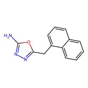 5-(萘-1-基甲基)-1,3,4-噁二唑-2-胺 structure