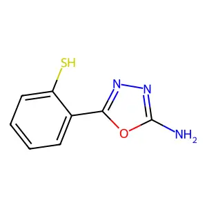 2-(5-Amino-1,3,4-oxadiazol-2-YL)phenyl hydrosulfide structure