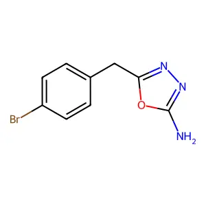 5-(4-溴苄基)-1,3,4-噁二唑-2-胺 structure