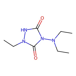 4-(Diethylamino)-1-ethyl-1,2,4-triazolidine-3,5-dione structure