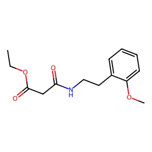 Propanoic acid, 3-[[2-(2-methoxyphenyl)ethyl]amino]-3-oxo-, ethyl ester structure
