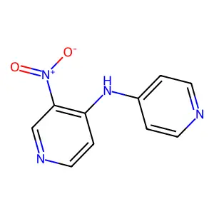 3-Nitro-4-(4-pyridylamino)pyridine structure