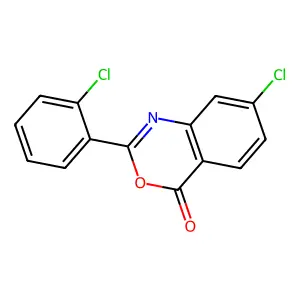 7-Chloro-2-(2-chlorophenyl)-4h-3,1-benzoxazin-4-one structure