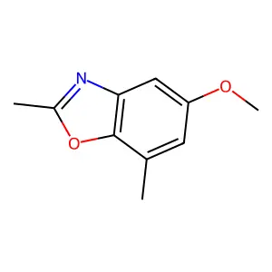 5-Methoxy-2,7-dimethyl-1,3-benzoxazole structure