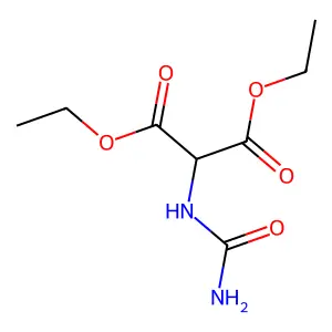 Diethyl ureidomalonate structure