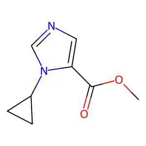 Methyl 1-cyclopropyl-1H-imidazole-5-carboxylate structure