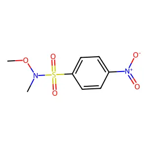 N-甲氧基-N-甲基-4-硝基苯磺酰胺 structure