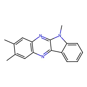 6H-Indolo[2,3-b]quinoxaline, 2,3,6-trimethyl- structure