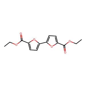 Diethyl [2,2'-bifuran]-5,5'-dicarboxylate structure