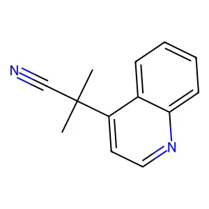 2-甲基-2-(喹啉-4-基)丙腈 structure