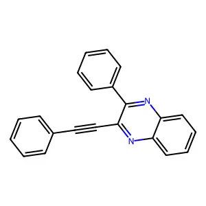 2-Phenyl-3-(2-phenylethynyl)quinoxaline structure