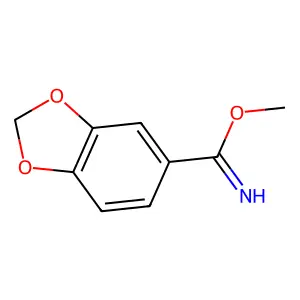 Methyl 1,3-benzodioxole-5-carboximidate structure