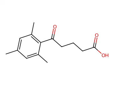 5-Oxo-5-(2,4,6-trimethylphenyl)pentanoic acid structure