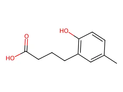 4-(2-Hydroxy-5-methylphenyl)butanoic acid structure