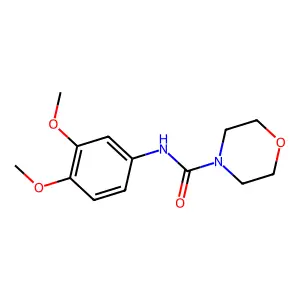 N-(3,4-dimethoxyphenyl)morpholine-4-carboxamide structure