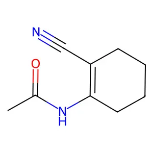 N-(2-Cyano-cyclohex-1-enyl)-acetamide structure