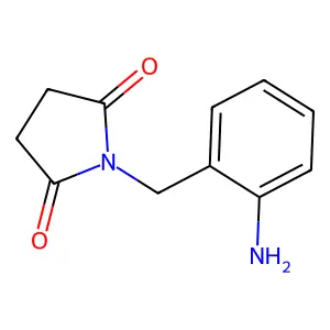 1-[(2-Aminophenyl)methyl]pyrrolidine-2,5-dione structure