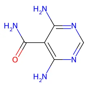 4,6-二氨基嘧啶-5-甲酰胺 structure