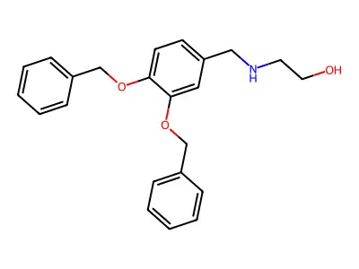 2-((3,4-Bis(benzyloxy)benzyl)amino)ethan-1-ol structure
