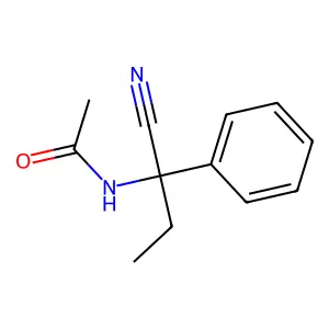 Acetamide, N-(alpha-cyano-alpha-ethylbenzyl)- structure