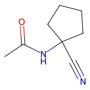 N-(1-氰基环戊基)乙酰胺 structure