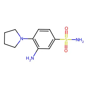 3-Amino-4-pyrrolidinobenzenesulfonamide structure