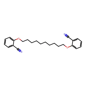 2,2'-[1,10-癸二基双(氧基)]二苯甲腈 structure