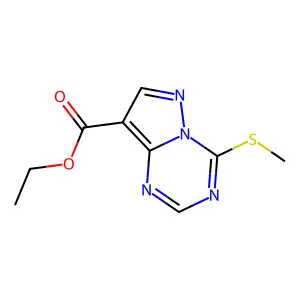 Ethyl 4-(methylthio)pyrazolo[1,5-a][1,3,5]triazine-8-carboxylate structure