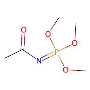 N-(trimethoxy-lambda5-phosphanylidene)acetamide structure