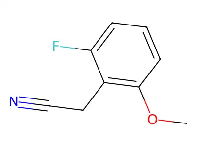 2-(2-Fluoro-6-methoxyphenyl)acetonitrile structure