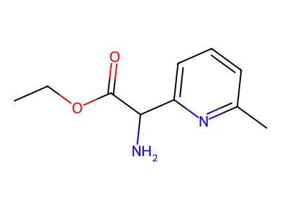 Ethyl 2-amino-2-(6-methylpyridin-2-yl)acetate structure