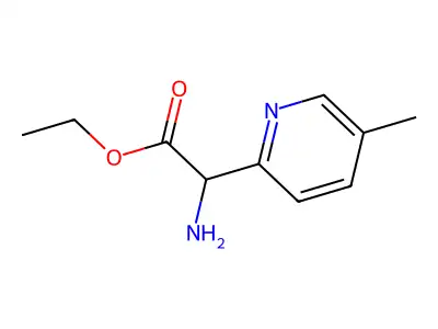 Ethyl 2-amino-2-(5-methylpyridin-2-yl)acetate structure