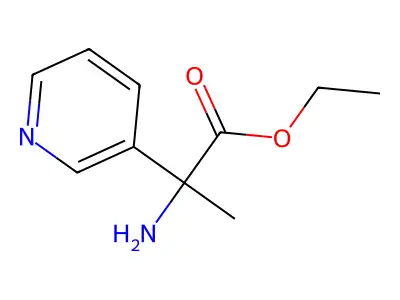 Ethyl 2-amino-2-(pyridin-3-yl)propanoate structure