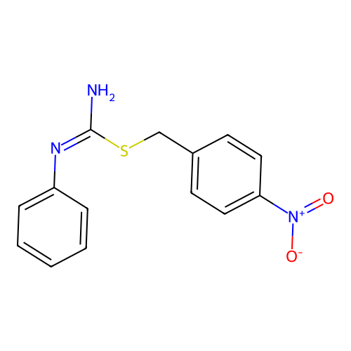 (4-nitrophenyl)methyl N'-phenylcarbamimidothioate structure
