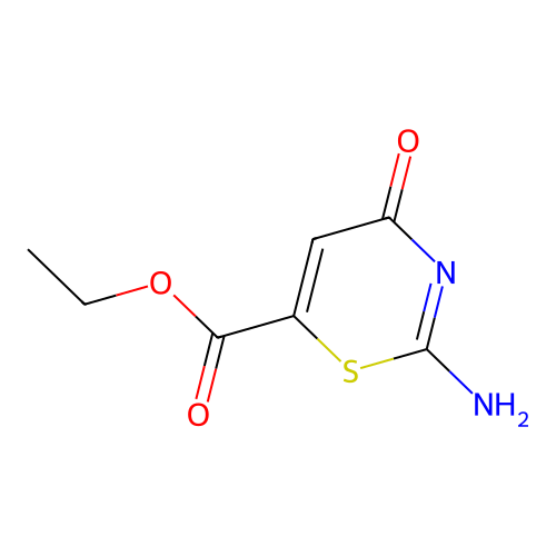 Ethyl 2-amino-4-oxo-1,3-thiazine-6-carboxylate structure