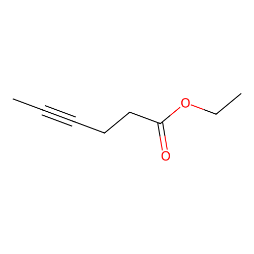 Ethyl hex-4-ynoate structure