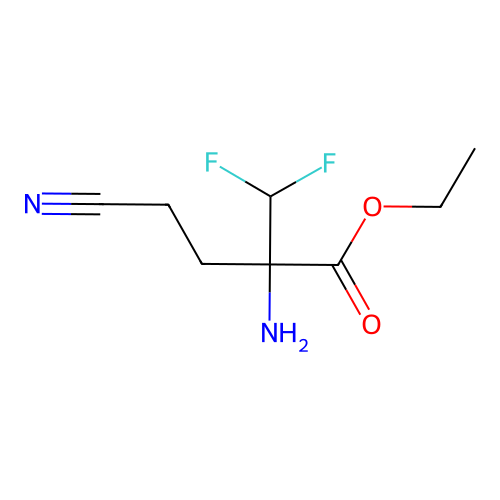 Ethyl 2-Amino-2-difluoromethyl-4-cyanobutyrate structure