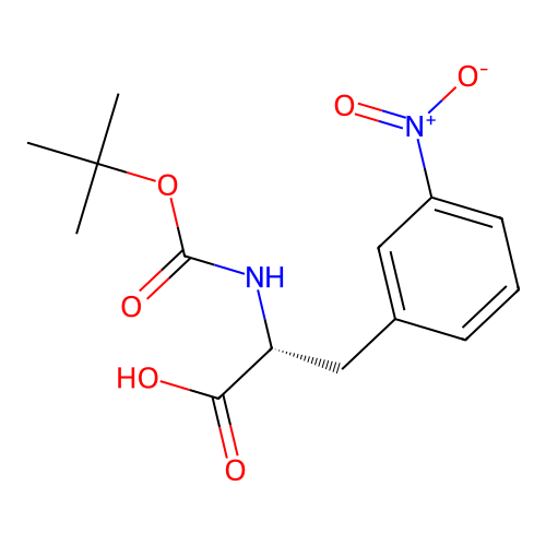 Boc-3-Nitro-D-phenylalanine structure