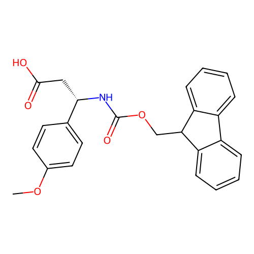 Fmoc-(S)-3-Amino-3-(4-methoxy-phenyl)-propionic acid structure