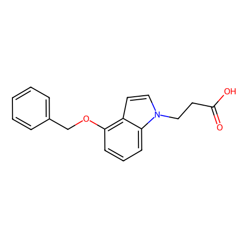 3-(4-Benzyloxy-indol-1-yl)-propionic acid structure