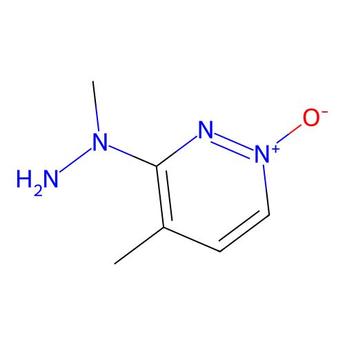1-Methyl-1-(4-methyl-1-oxidopyridazin-1-ium-3-yl)hydrazine structure
