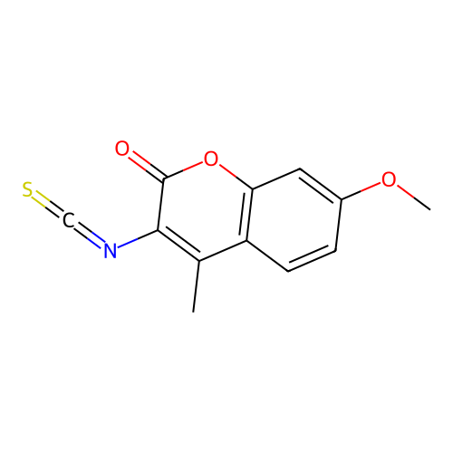 3-Isothiocyanato-7-methoxy-4-methylchromen-2-one structure